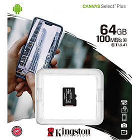 Thẻ nhớ Kingston SDCS2 64GBSP Canvas Select Single Pack no Adapter 64GB