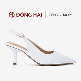 Giày cao gót nữ Đông Hải thiết kế Slingback mũi nhọn thanh lịch gót nhọn nữ tính cao 7cm vừa phải -  G5808