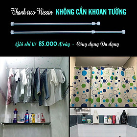 Mua loại Ngắn nhiều size - Thanh treo thông minh Nissin KHÔNG CẦN KHOAN TƯỜNG  cây treo đa năng Nissin