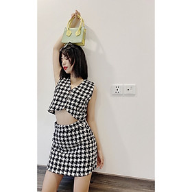 YU CHERRY | Áo nữ Gingham Gile YA365