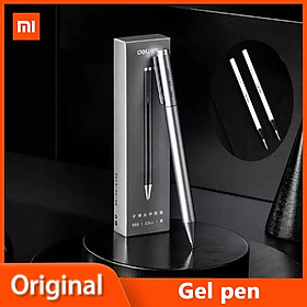 Xiaomi Deli S99 Kim Loại Bút Gel Viên Đạn Bút Ký Cá Nhân Văn Phòng Phụ Kiện Bút Gel 0.5Mm Xoay Văn Phòng Vàng Chữ Ký bút sliver