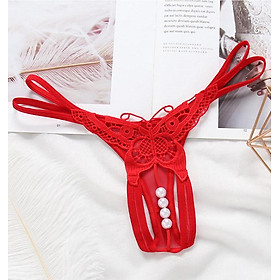 Đồ lót nữ hình bướm đính hạt - Màu đỏ