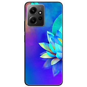 Ốp lưng cho Redmi Note 11 4G - Redmi Note 12 - Redmi Note 12 Pro - Redmi Note 12 Pro 5G - Sen Xanh Tím - Hàng Chính Hãng