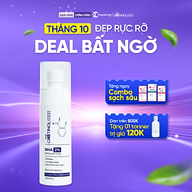 Dung dịch tẩy tế bào chết BHA 2% hỗ trợ dưỡng da trắng hồng, mờ vết nhăn The Gentinol 0221 100ml