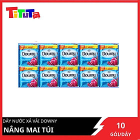 Nước xả vải Downy Nắng mai Dây 10 gói