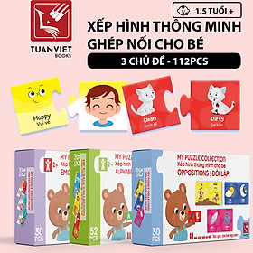 Hình ảnh Bộ Xếp hình Ghép Nối Thông Minh Cho Bé từ 1,5 tuổi - 3 hộp chủ đề