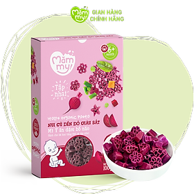 Nui ăn dặm củ dền đỏ giàu sắt MĂMMY tốt cho bé tập nhai hộp 100g