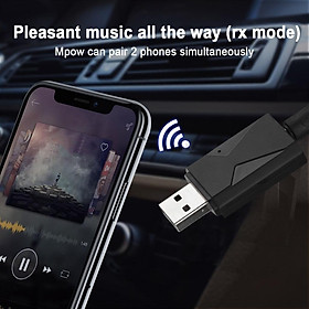 For USB Wireless 2 in 1 Bluetooth5.0 Audio Transmitter And Receiver Adapter