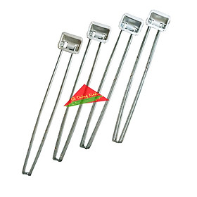 Mua Bộ chân bàn gấp gọn 4 chân bằng sắt mạ kẽm cao 45cm thích hợp làm bàn cafe hoặc thay thế chân bàn bị hỏng