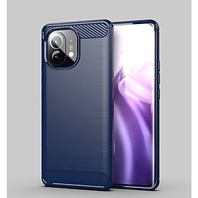 Ốp lưng chống sốc Vân Sợi Carbon cho Xiaomi Mi 11 hàng nhập khẩu