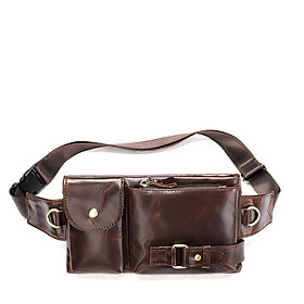 Túi đeo chéo nam DA BÒ THẬT phong cách mới  - BEE GEE DCN9221 - Kiểu 2