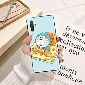 Ốp lưng điện thoại Samsung Galaxy Note 10 Plus viền silicon dẻo TPU  hình Doremon Làm Duyên - Hàng chính hãng