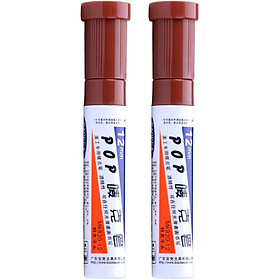 Bút Dạ BAOKE POP MK820-12 (2 Cây / 12mm) - Nâu