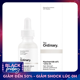 Tinh chất ngừa mụn thâm The Ordinary Niacinamide 10% + Zinc 1%