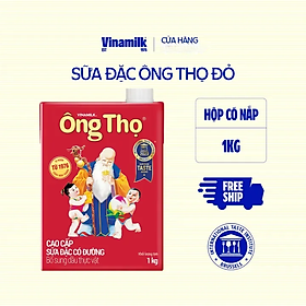 COMBO SỮA ĐẶC CÓ ĐƯỜNG ÔNG THỌ ĐỎ VINAMILK CÓ NẮP VẶN - HỘP GIẤY 1 KG