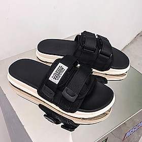 Dép quai ngang nam nữ unisex 2 quai dán Fashion phong cách Hàn Quốc