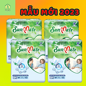 Tã/bỉm dán người lớn SunMate mẫu mới size M10 miếng