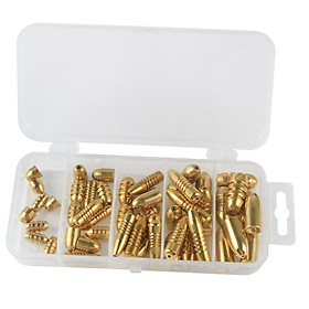 52pcs Copper Weight Sinkers / Brass Fishing Weights Sinker Bulk Copper Fishing Sinker Weights Kit