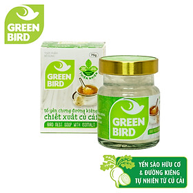 Green Bird - Nước Yến Sào Chưng Đường Kiêng Củ Cải -Hũ Đơn 75g