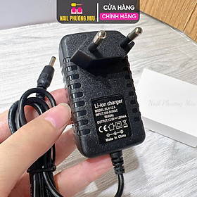 Sạc Máy Mài EN101 Chuẩn Nguồn Đầu Ra 12V-1200mA, Chân Cắm Tròn Tương Thích Các Dòng US801, US803, US805 Làm Nail Tiện Lợi Nail Phương Miu Nữ Women