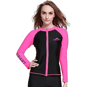Áo Bơi Dài Tay Khóa Kéo Bảo Vệ Cho Nữ SBART 