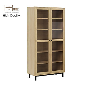 Mua  Happy Home Furniture  CATY   Kệ sách 6 tầng cửa kính - chân sắt    90cm x 39cm x 180cm (DxRxC)  KSA_021