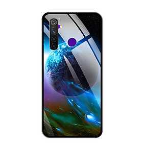 Ốp lưng kính cường lực cho điện thoại Realme 5 Pro - 0290 UNIVERSE - Hàng Chính Hãng