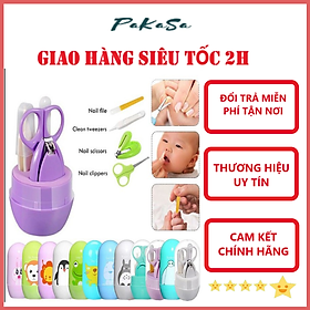 Bộ Dụng Cụ Cắt Móng Có Hộp Đựng Gọn Gàng Tiện Lợi - Chính Hãng ( Giao màu , họa tiết ngẫu nhiên)