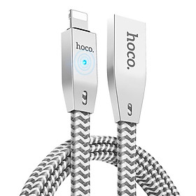 Mua Cáp sạc nhanh tự ngắt cho iphone Hoco u11 - dây sạc bọc dù đầu kim loại cao cấp - hàng chính hãng