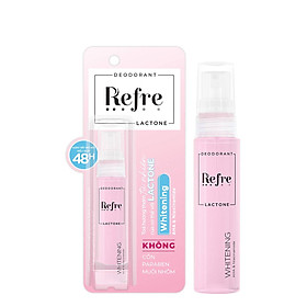 Xịt khử mùi, khóa mùi tỏa hương thơm tự nhiên cơ thể Refre Lactone Whitening 30ml