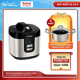 Nồi cơm cơ điện Tefal RK364A68 - 2.0L, 700W - Lòng nồi 4 lớp, dày 2mm - Giữ nhiệt 12 tiếng - Hàng chính hãng