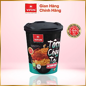 Thùng 24 Ly Mì Trộn Tôm Cháy Tỏi VIFON 75gr Ly