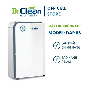 Mua Máy Lọc Không Khí Dr.Clean DAP88 55W diện tích 50m2 HEPA ION âm UV loại bỏ 99 9% bụi mịn PM 2.5 - HÀNG CHÍNH HÃNG