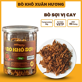 Khô bò khô sợi loại 1, thịt bò khô xé sợi vị cay đặc biệt Xuân Hương siêu