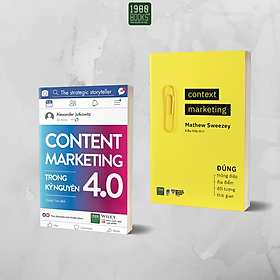 Sách - Combo 2 cuốn Cẩm nang cho dân Content (Context Marketing + Content Marketing trong kỷ nguyên 4.0) - 1980Books