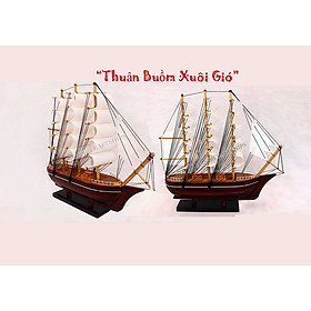 Combo 2 thuyền buồm Belem 25cm trắng