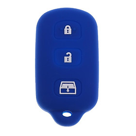 Replacement Car 3Buttons Remote Key Silicone Protective Case for Toyota