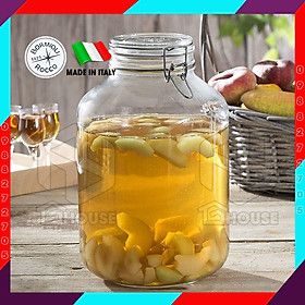 ITALY-Hũ thủy tinh nắp cài FIDO - Bormioli Rocco - 5000ml - Siêu kín hơi - Glass jar with airtight lid