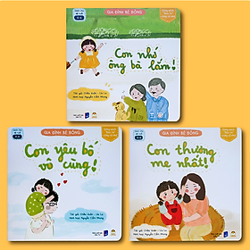 Combo Gia Đình Bé Bỏng phần 1,2 (Lẻ tùy chọn) - Sách thơ cho bé tập nói, tập đọc 0-6 tuổi