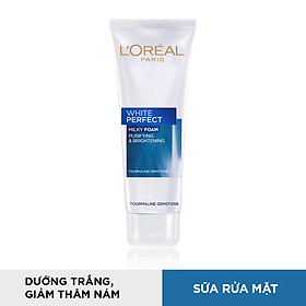 Bộ Sữa rửa mặt và Nước hoa hồng dưỡng trắng da L'Oréal Paris White Perfect