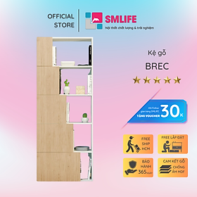 Mua Tủ sách bằng gỗ thiết kế đơn giản SMLIFE Brec
