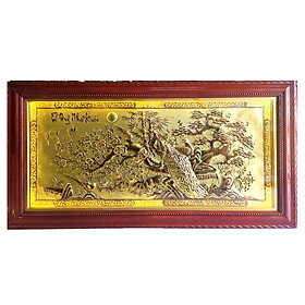 Tranh Tứ Quý Như Xuân bằng đồng thau phong thủy Hồng Thắng