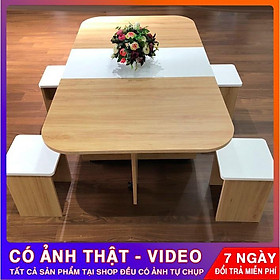 Mua BÀN ĂN THÔNG MINH MẪU MỚI CẤT GỌN 4 GHẾ - MẪU 2021