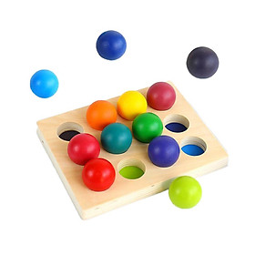 Kids Board Game Wooden Puzzle Counting Sorting  for Ages 4-6