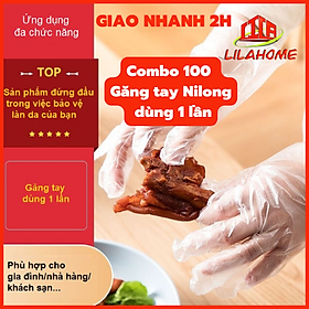 Combo 100 Găng Tay Nilong Đa Chức Năng Dùng 1 Lần Tiện Lợi - Hàng Chính Hãng