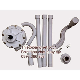 Mua Dụng Cụ Bơm Hóa Chất Quay Tay Chất Liệu Nhựa PP Four Leaf CH8016P  Bơm Chất Lỏng Từ Thùng Phi- Thiết Bị Bằng Việt