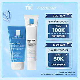 Combo Kem Dưỡng Giảm Mụn, Ngừa Vết Thâm, Se Nhỏ Lỗ Chân Lông La Roche-Posay Effaclar Duo+ M694050 (40ml) + Gel Rửa Mặt Dành Cho Da Dầu Nhạy Cảm La Roche-Posay Effaclar Purifying Foaming Gel 100771312 (50ml)