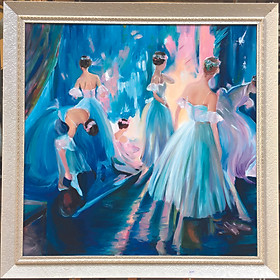 Mua Tranh sơn dầu vẽ tay Vũ công ballet OP005