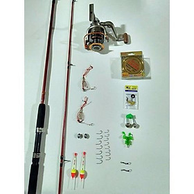 Bộ cần câu 2 khúc 2m7 ,máy yumoshi lc 7000 kèm trọn bộ phụ kiện