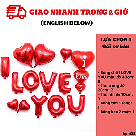 Bộ bong bóng trang trí kỉ niệm combo balloon hpni28